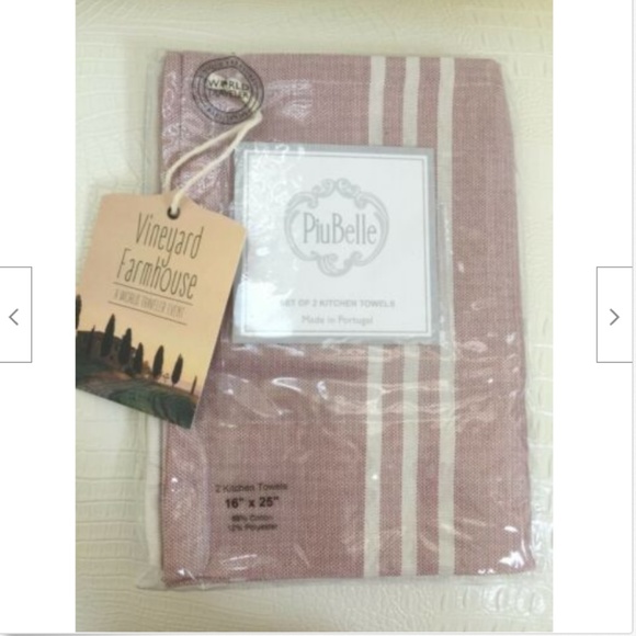 PiuBelle 2 KITCHEN TOWELS - Picture 1 of 2